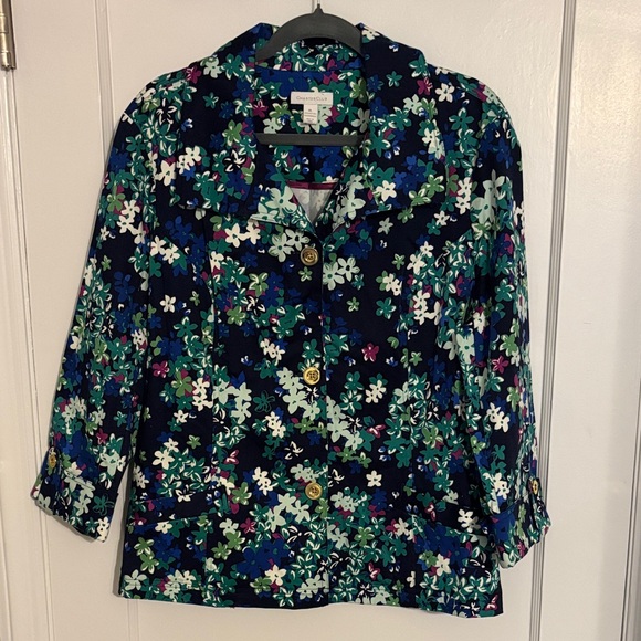 Charter Club Jackets & Blazers - Charter Club Multicolor Floral Jacket